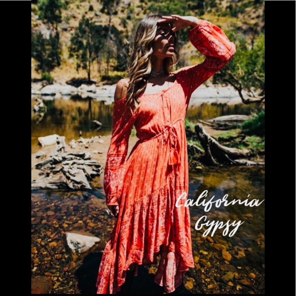 Western Gypsy boho bull steer dress - Picture 5 of 14